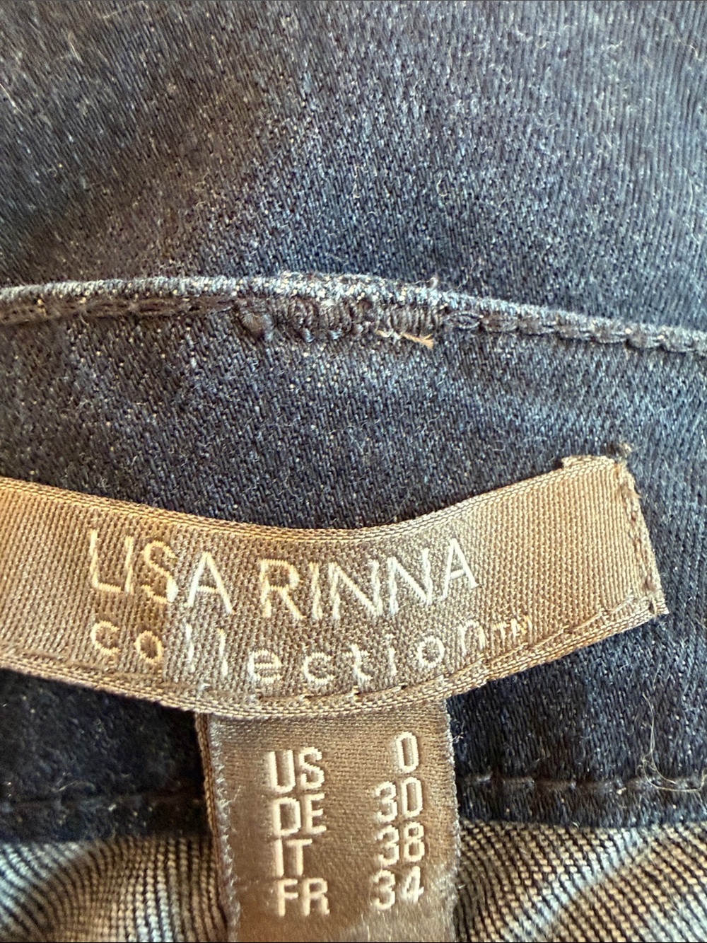 Lisa Rinna Dark Rinse Denim Jeans - Picture 7 of 10